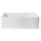 Alfi Brand 30" Decorative Lip Apron Sgl Bowl Fireclay Farmhouse Kitchen Sink, WHT AB511-W - alternate 8
